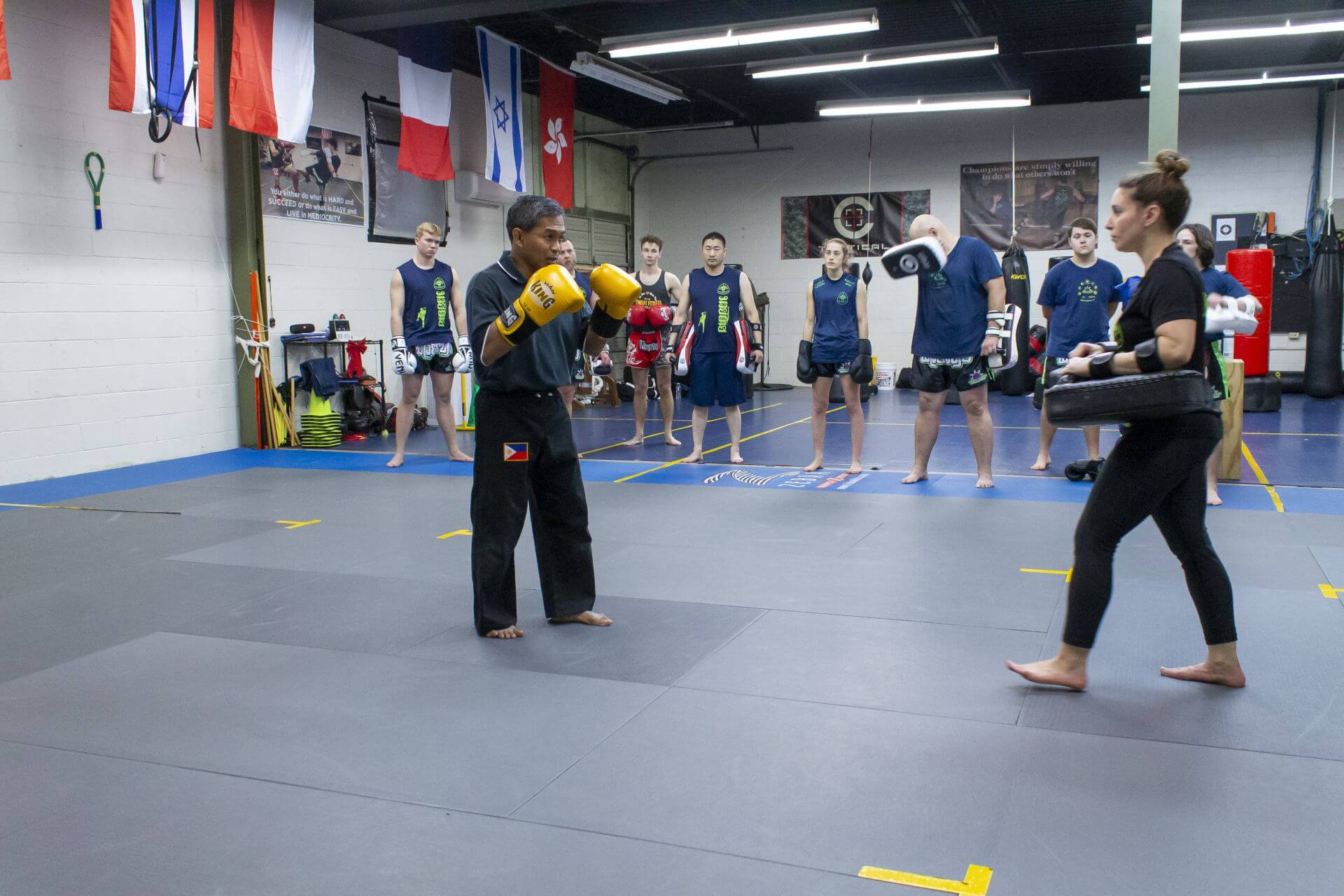Joe Cargado teaching martial arts